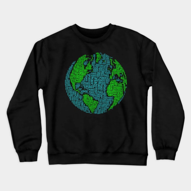 World peace Crewneck Sweatshirt by WordFandom